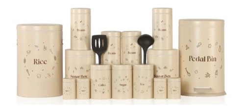 سرویس اورانوس ۱۷ پارچه طرح فرنچ کرم